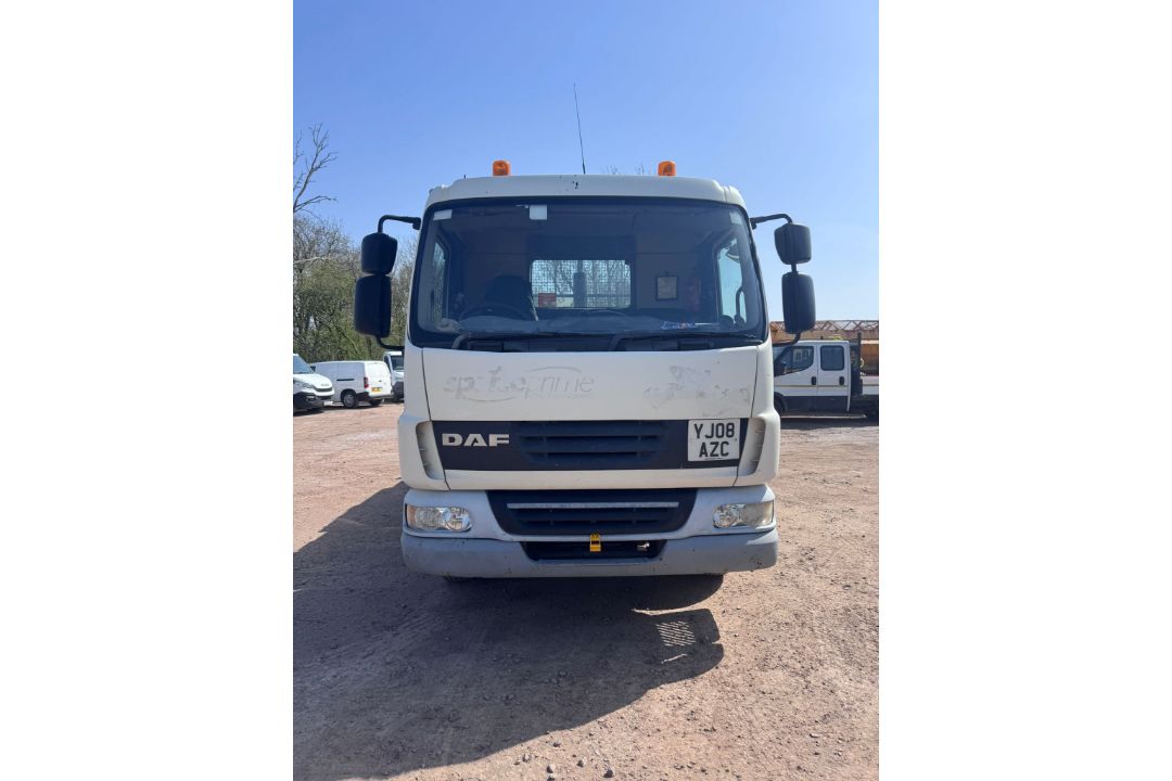 DAF FA LF45.160 08 TIP E tipper truck - reg. YJ08 AZC - current mileage 336435km - SPREADER NOT INC. - Image 2 of 23