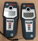 2x Bosch GMS 120 Professional detector c/w case