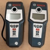 2x Bosch GMS 120 Professional detector c/w case