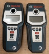 2x Bosch GMS 120 Professional detector c/w case