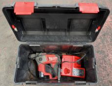 Milwaukee M12 CH 12v hammer drill c/w charger & battery in carry case