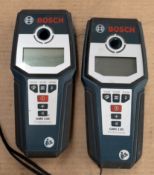 2x Bosch GMS 120 Professional detector c/w case