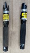 2x Tempo Communications 180XL visual fault locator c/w case
