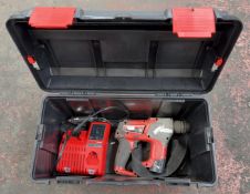 Milwaukee M12 CH 12v hammer drill c/w charger & battery in carry case