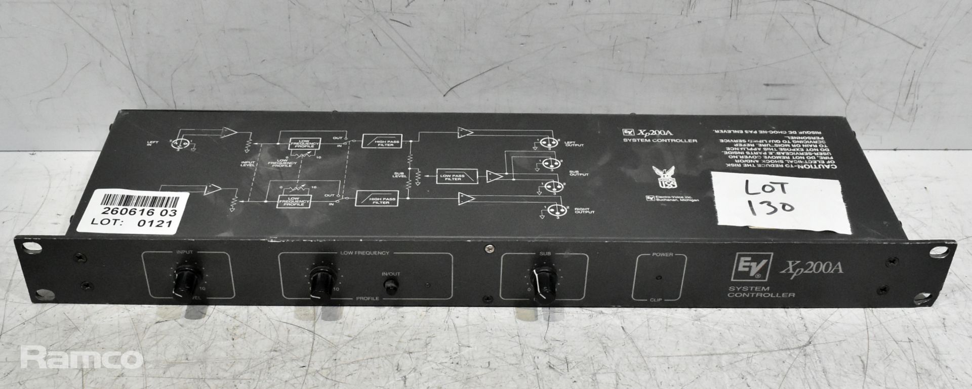 EV Xp200A system controller - 1U rack mountable - W 480 x D 160 x H 45mm