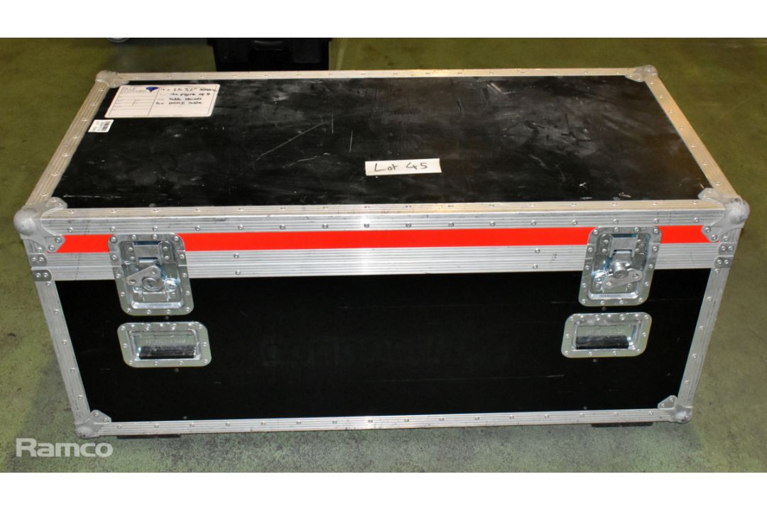 2x LG 32LM620T 32 inch 3D LED TVs in flight case - case dimensions: L 1230 x W 600 x H 550mm - Image 7 of 8