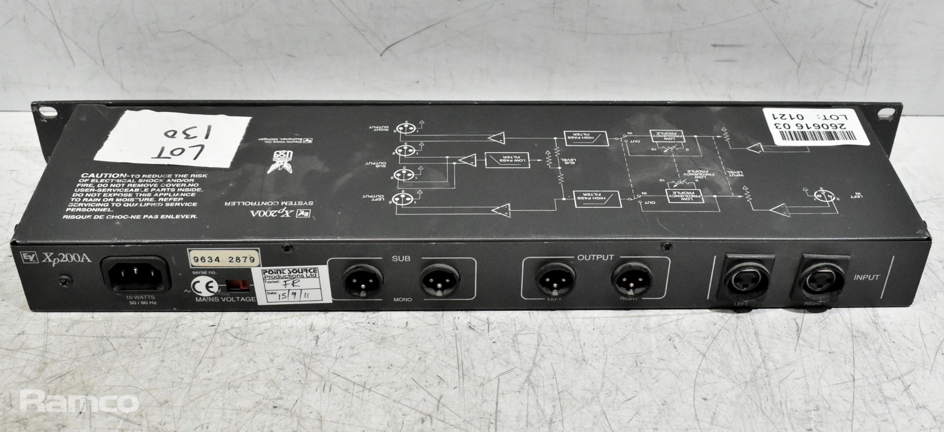 EV Xp200A system controller - 1U rack mountable - W 480 x D 160 x H 45mm - Image 4 of 4