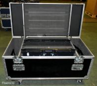 2x LG 32LM620T 32 inch 3D LED TVs in flight case - case dimensions: L 1230 x W 600 x H 660mm