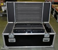 2x LG 32LM620T 32 inch 3D LED TVs in flight case - case dimensions: L 1230 x W 600 x H 550mm