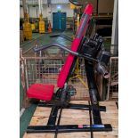 ISO lever plate loaded shoulder press weights exercise machine - W 1200 x D 1050 x H 1450mm