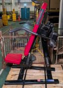 ISO lever plate loaded shoulder press weights exercise machine - W 1200 x D 1050 x H 1450mm