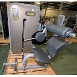 TechnoGym Excite lower back weights exercise machine - weights stack: 5kg to 95kg