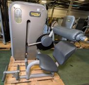 TechnoGym Excite lower back weights exercise machine - weights stack: 5kg to 95kg