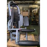 Matrix Aura leg extension weights exercise machine - weight stack: 4.5kg (10lbs) to 113kg (250lbs)