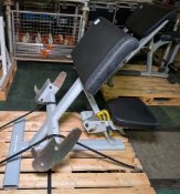 Preacher curl exercise machine - W 740 x D 1100 x H 990mm