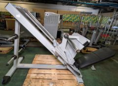 Plate loaded incline leg press - W 1250 x D 2400 x H 1400mm (approx.)