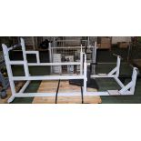 Freestanding chin/dip/leg raise exercise station - W 1130 x D 1000 x H 2250mm