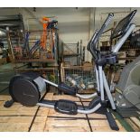 Pulse Fitness 280G-F elliptical cross trainer - L 2180 x W 750 x H 1600mm - REAR PANEL LOOSE