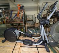 Pulse Fitness 280G-F elliptical cross trainer - L 2180 x W 750 x H 1600mm - REAR PANEL LOOSE