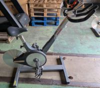 Keiser M3 indoor spin bike - L 1300 x W 660 x H 1150mm