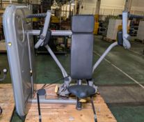 TechnoGym pectoral resist weights exercise machine - weight stack: 5kg to 115kg