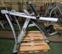 Matrix plate loaded incline weights exercise machine - W 1320 x D 2000 x H 1280mm