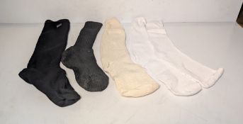 Various mixed socks - various sizes - paired & unpaired - unknown quantity - 182kg