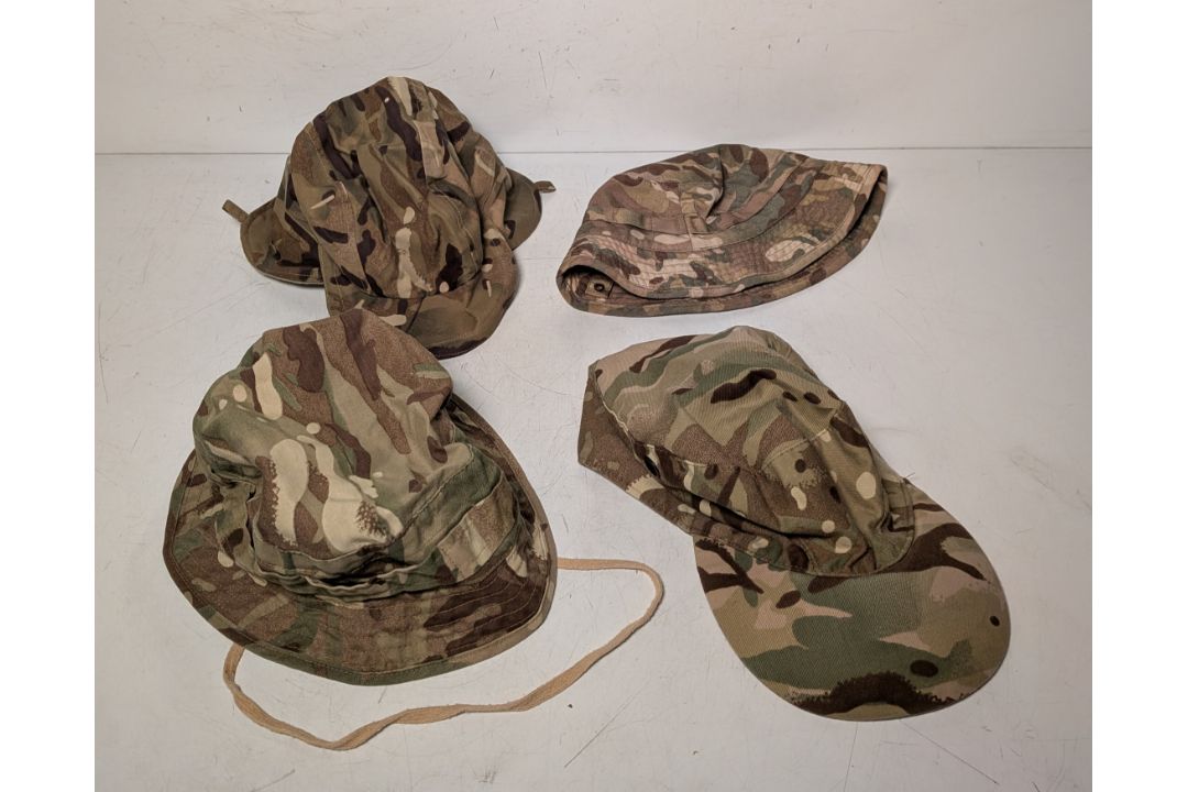 80x British Army MTP mixed hats - cold weather, tropical and combat - mixed sizes - Image 1 of 11
