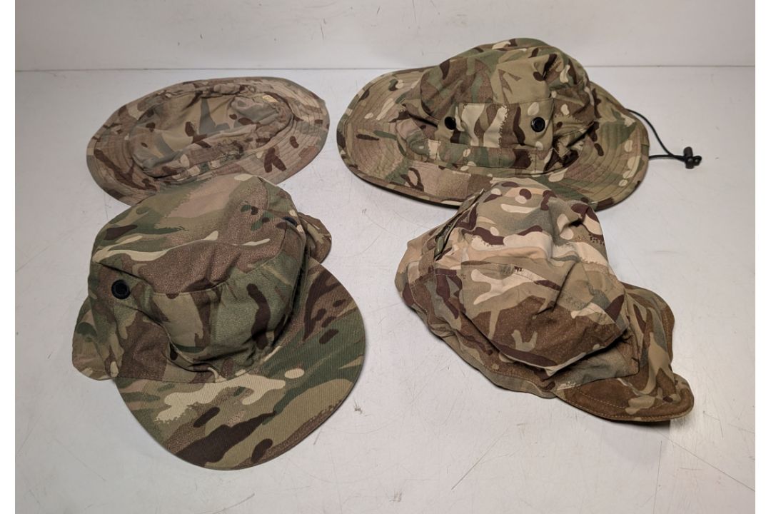 120x British Army MTP mixed hats - cold weather, tropical and combat - mixed sizes - Image 1 of 13