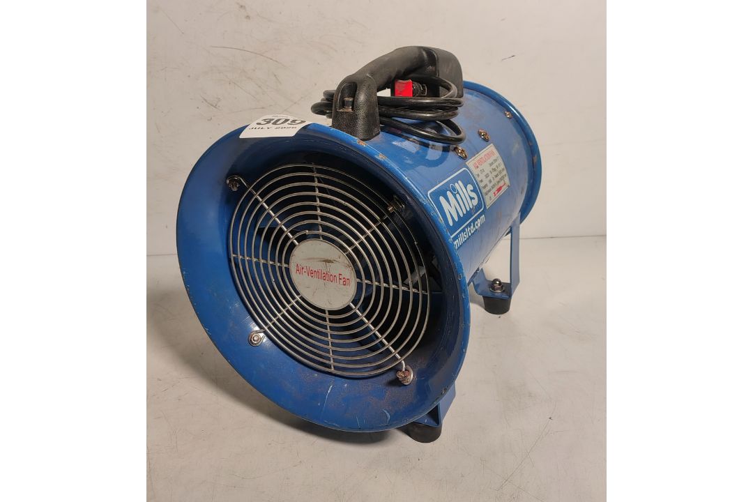 Mills CTF-20 115V air ventilation fan with flexible ducting - Image 2 of 4