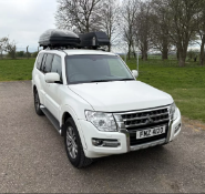 Mitsubishi Shogun 4Work SG2 DI-D LWB – FMZ4120 (NI) – 2016 – 156480 miles – white - NO RESERVE