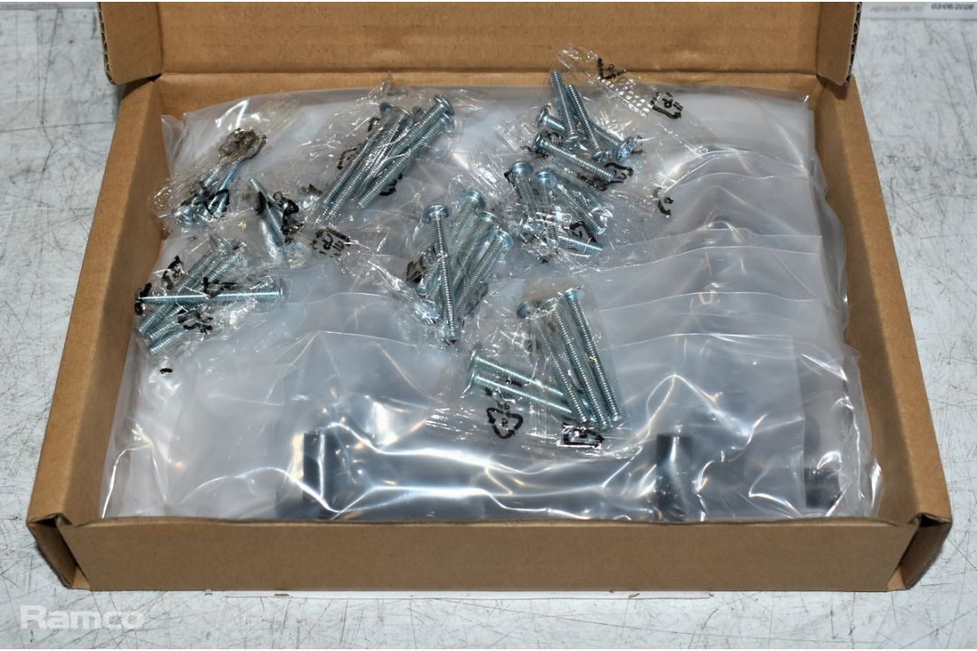 24x Boxes of 10x Amazon Basics flat black euro bar cabinet handles 6.13" - see desc. - Image 2 of 6