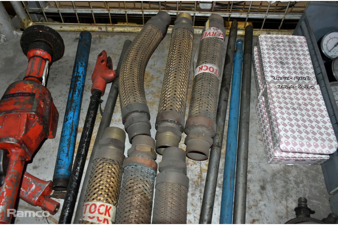Workshop spares and consumables - pneumatic tools, pipes, split pins, bolts, gauges and padlocks - Image 3 of 8