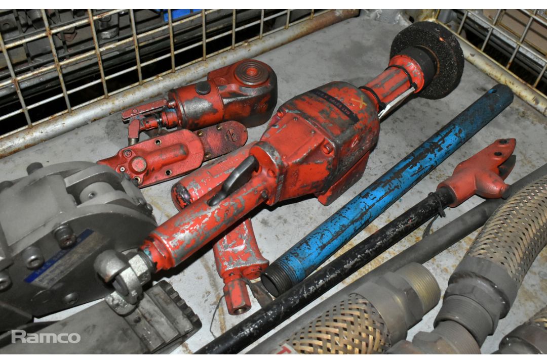 Workshop spares and consumables - pneumatic tools, pipes, split pins, bolts, gauges and padlocks - Image 2 of 8