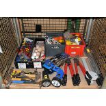 Workshop tools and accessories - hammers, saws, cutters, tape, screwdrivers, pliers & silicone tubes