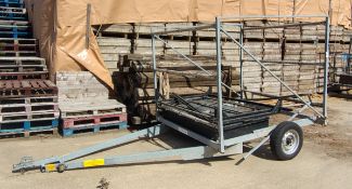 The Hayling Trailer Co. Ltd H.4.P 103 3 tier canoe trailer with storage box - see desc.