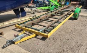 Unbranded single axle trailer - L 8500 x W 2100 x H 830mm - see description