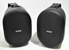 2x Biamp OV05-BL 5.25 inch two-way wall mounted speakers - 40W
