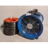 Mills CTF-20 115V air ventilation fan with flexible ducting