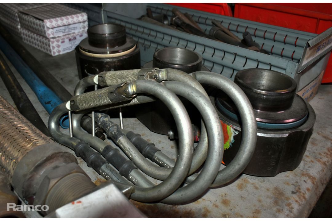 Workshop spares and consumables - pneumatic tools, pipes, split pins, bolts, gauges and padlocks - Image 7 of 8