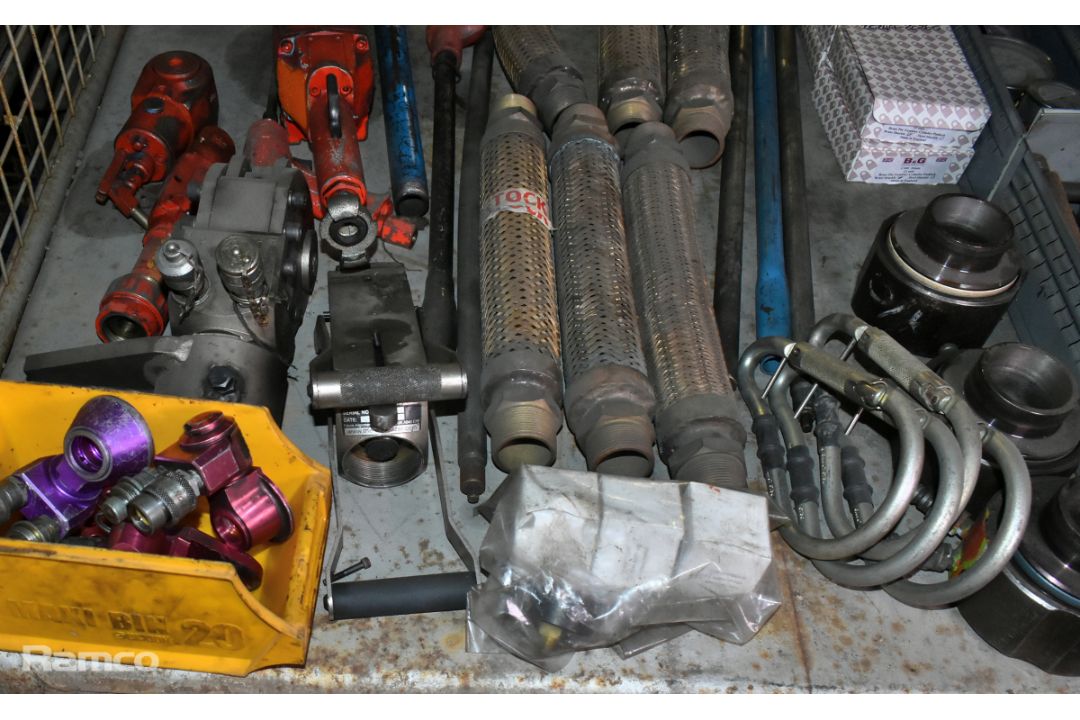 Workshop spares and consumables - pneumatic tools, pipes, split pins, bolts, gauges and padlocks - Image 5 of 8