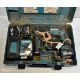 2x Makita cordless drills with 1x cases, batteries and charger - 1x BHR162 and 1x DHR164 - Image 5 of 10