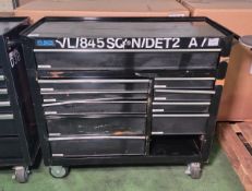 SGS 11 drawer tool cabinet - W 1140 x D 460 x H 1000mm - NO KEYS - MISSING DRAWER - SOME DAMAGE
