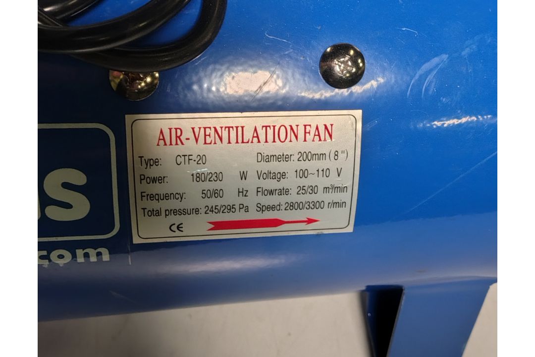 Mills CTF-20 115V air ventilation fan with flexible ducting - Image 3 of 5