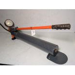 Loadstar LP/TS Hand operated hydraulic pump with ram cylinder - W 860 x D 130 x H 270mm