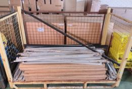 Industrial shelving unit components - full details in description
