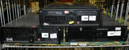 Rack mounted PC & 2x Samsung Super WriteMaster Speedplus PCs with dual hard drives