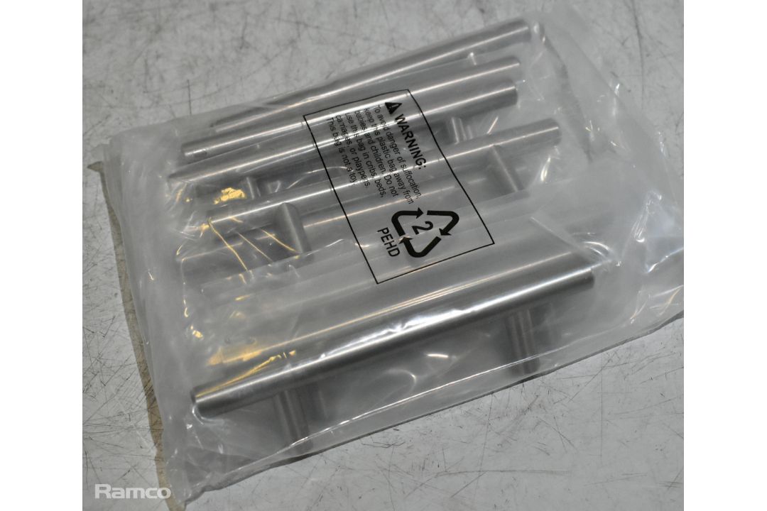 12x Boxes of 10x Amazon Basics satin nickel euro bar cabinet handles 5.88" - see desc. - Image 2 of 5