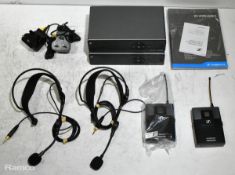 2x Sennheiser XS Wireless 1 UHF wireless microphone sets - see description