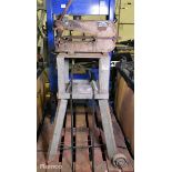 Hunton 12/9B portable manual sheet metal bench punch with tooling - W 660 x D 750 x H 1790mm
